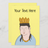 Benutzerdefiniert Ihren Text Buddha Feiertagskarte (Vorne/Hinten)