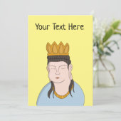 Benutzerdefiniert Ihren Text Buddha Feiertagskarte (Stehend Vorderseite)