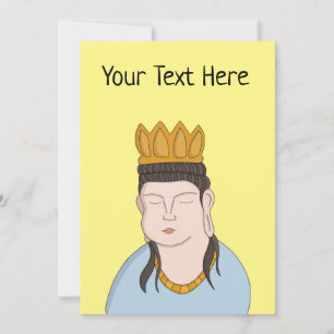 Benutzerdefiniert Ihren Text Buddha Feiertagskarte