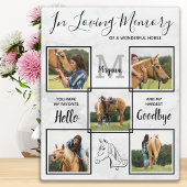 Benutzerdefiniert im Foto zur Erinnerung an Pferde Fotoplatte