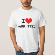 Benutzerdefiniert im Herztext in Shirts | Machen S