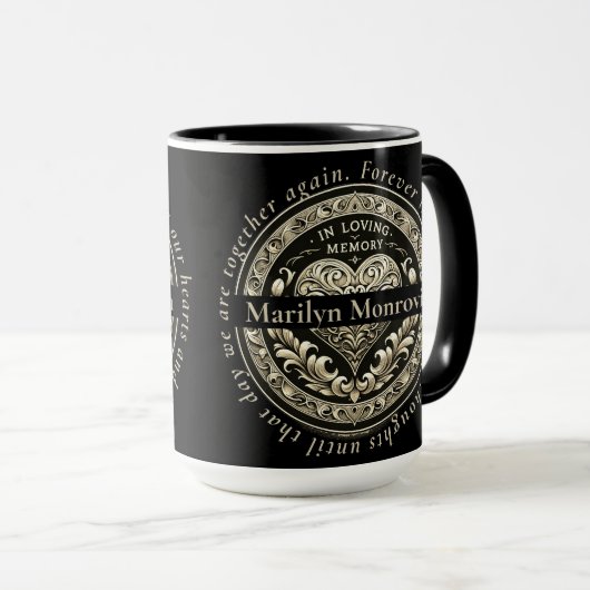 Benutzerdefiniert im Love Memory Tasse (VorderseiteRechts)