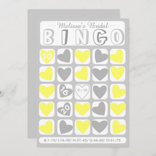 Benutzerdefiniert in Bingo Graue Bingokarte ausfül (Vorne/Hinten)
