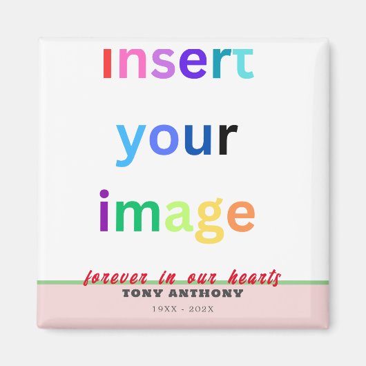 Benutzerdefiniert in Memorial für das einfache Fot Magnet (Vorne)