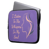 Benutzerdefiniert Inspiration Lila Laptopschutzhülle (Vorderseite Links)