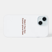 Benutzerdefiniert iPhone 15 hülle (Rückseite (Horizontal))