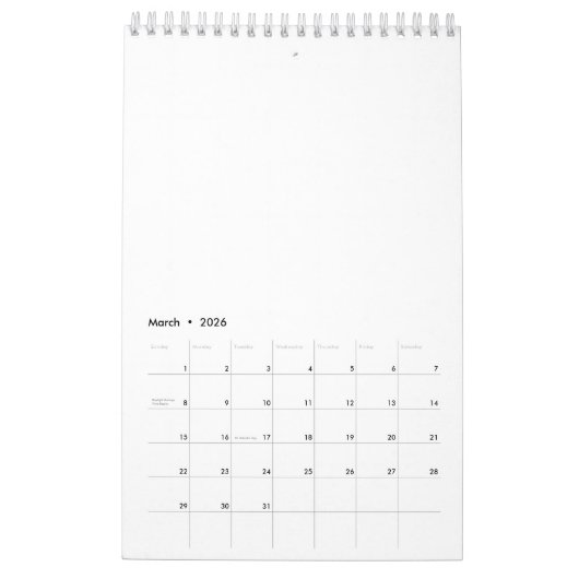 Benutzerdefiniert Kalender (Mär 2026)