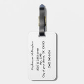 Benutzerdefiniert kariert gepäckanhänger (Rückseite vertikal)