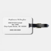 Benutzerdefiniert kariert gepäckanhänger (Rückseite horizontal)