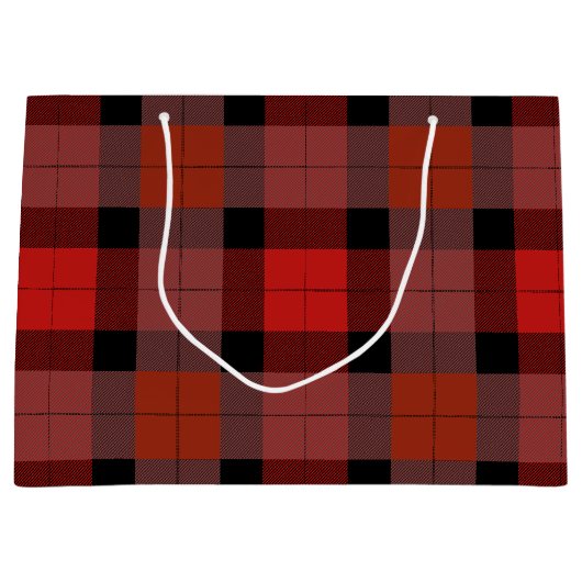 Benutzerdefiniert kariert große geschenktüte (Vorderseite)