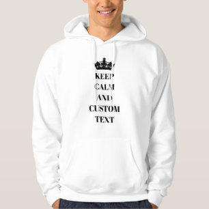 Benutzerdefiniert Keep Calm und fügen Sie Ihren ei Hoodie