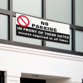 Benutzerdefiniert Kein Parken vor dem Gate Signier Banner (Äußeres Gebäude)