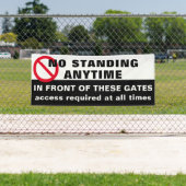 Benutzerdefiniert Kein stehendes Zeichen Banner sc (Insitu)