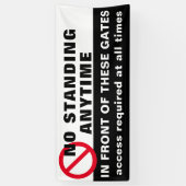 Benutzerdefiniert Kein stehendes Zeichen Banner sc (Vertikal)