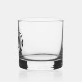 Benutzerdefiniert Klassisches Vintag-Chic-Monogram Whiskyglas (Links)