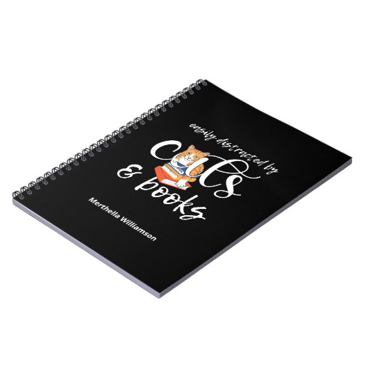 Benutzerdefiniert, leicht ABGETRENNT DURCH KATZEN  Notizblock (Linke Seite)