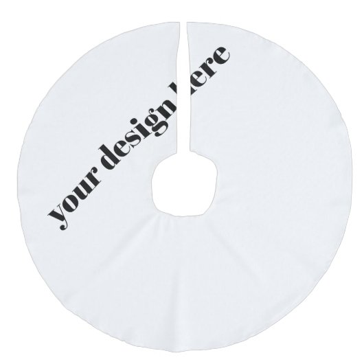 Benutzerdefiniert Leinenimitat Weihnachtsbaumdecke (Vorderseite)