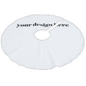 Benutzerdefiniert Leinenimitat Weihnachtsbaumdecke (Schrägansicht)