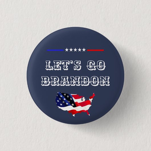 Benutzerdefiniert LET'S GO BRANDON Lustiger Humor Button (Vorderseite)