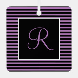 Benutzerdefiniert Lila und schwarz Streifen Ornament Aus Metall