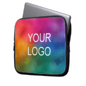 Benutzerdefiniert Logo hochladen Hier Textvorlage  Laptopschutzhülle (Vorderseite Links)