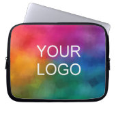 Benutzerdefiniert Logo hochladen Hier Textvorlage Laptopschutzhülle (Vorderseite)