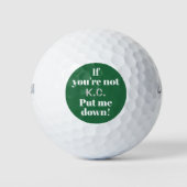Benutzerdefiniert Lustig Absetzen Golfball (Vorderseite)