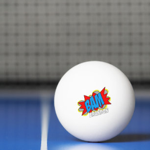 Benutzerdefiniert Lustig Vintage-Comic-Book-Pop-Ar Tischtennisball