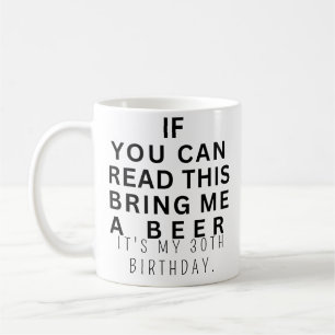 Benutzerdefiniert Lustiger 30. Geburtstag Wird 30 Kaffeetasse