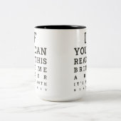 Benutzerdefiniert Lustiger 40. Geburtstag Wird 40  Zweifarbige Tasse (Mittel)