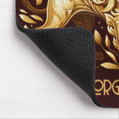 Benutzerdefiniert Majestätischer Goldener Löwe Mousepad (Ecke)