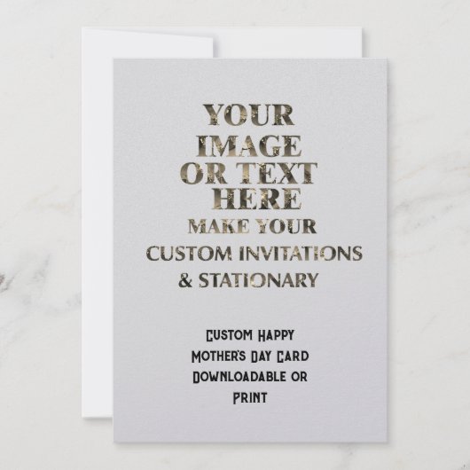 Benutzerdefiniert Mama für Personalisierte Muttert Einladung (Vorderseite)