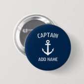 Benutzerdefiniert marineblaue nautische Anker Boot Button (Vorne & Hinten)