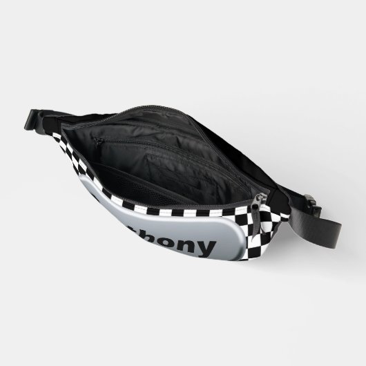 Benutzerdefiniert: Markierte Flag Silver Finish Bauchtasche (Offen)