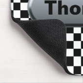 Benutzerdefiniert: Markierte Flag Silver Finish Mousepad (Ecke)
