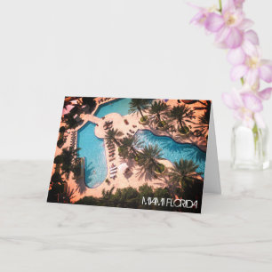 Benutzerdefiniert Miami Beach Florida - Pool Relax Karte