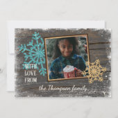 Benutzerdefiniert mit Liebe-Frohen Festtagen Feiertagskarte (Vorderseite)