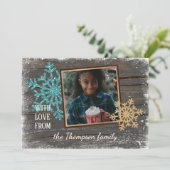 Benutzerdefiniert mit Liebe-Frohen Festtagen Feiertagskarte (Stehend Vorderseite)