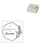 Benutzerdefiniert mit Liebe Gummistempel (Stempel)