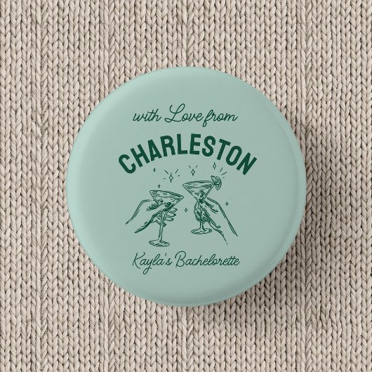 Benutzerdefiniert mit Liebe von Destination Jungge Button