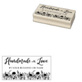 Benutzerdefiniert mit Liebe-Zitat und Wildblumen Gummistempel (Stempel)