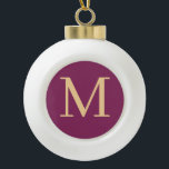 Benutzerdefiniert mit Monogramm Keramik Kugel-Ornament<br><div class="desc">Mit Monogramm Keramik Ball Weihnachtsschmuck mit eleganten Farben Jetzt anpassen; klicken Sie auf die Schaltfläche Anpassen, um Ihren ersten Eintrag hinzuzufügen</div>