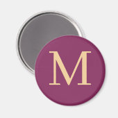 Benutzerdefiniert mit Monogramm Magnet (Vorderseite/Rückseite)