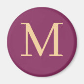 Benutzerdefiniert mit Monogramm Magnet (Vorne)