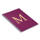Benutzerdefiniert mit Monogramm Notizblock (Rechte Seite)
