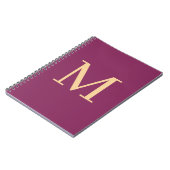 Benutzerdefiniert mit Monogramm Notizblock (Linke Seite)