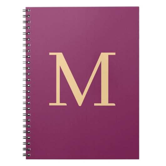 Benutzerdefiniert mit Monogramm Notizblock (Vorderseite)