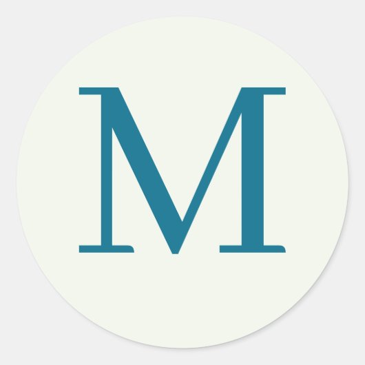 Benutzerdefiniert mit Monogramm Runder Aufkleber (Vorderseite)