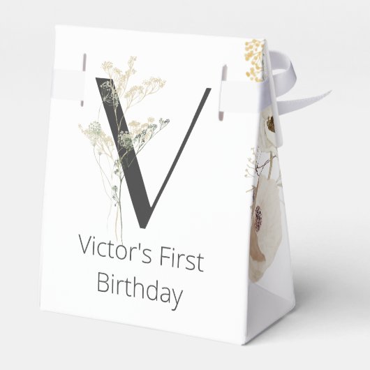 Benutzerdefiniert mit weich farbiger Wilder Blume Geschenkschachtel (Rückseite)