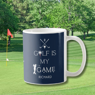 Benutzerdefiniert Modern Golf ist mein Spiel Perso Kaffeetasse